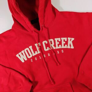 Vintage Wolf Creek Colorado Ski Resort Red Hoodie Mens Medium by Yesterdays